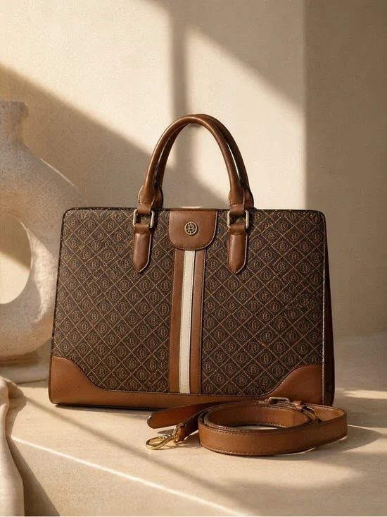 BOSTANTEN Stroud Vintage Leather Briefcase Tote Bag