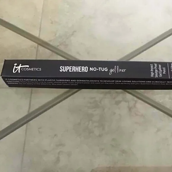 It Cosmetics Superhero No Tug Gel Eye Liner in SUPER BLACK - Brand New -…