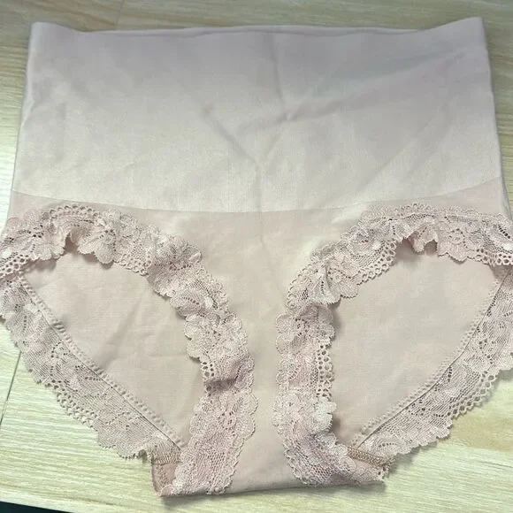 Victorias Secret Nwt Smoothing Shaping Lace Trim High Waist Brief Panty