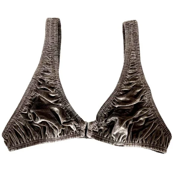 SKIMS‎ Velvet Stretch Plunge Bra Amethyst XS