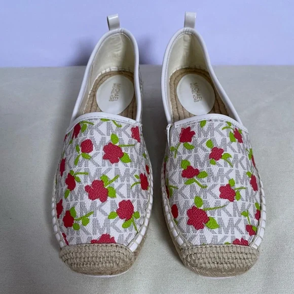 Michael Kors Red Floral Espadrilles