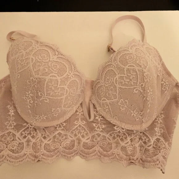 Jessica Simpson light‎ pink long line bra Size 34C