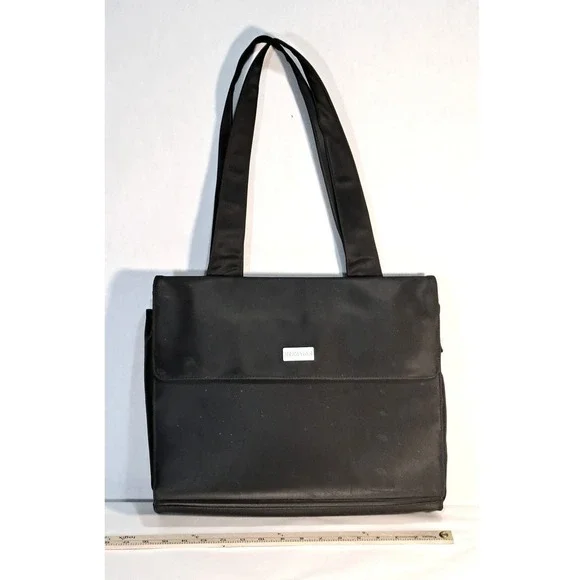 Kenneth Cole Reaction Black Nylon Laptop Briefcase Bag‎