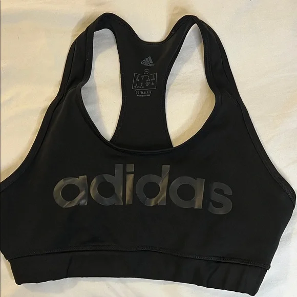 Adidas‎ Black Climalite Sports Bra-Small