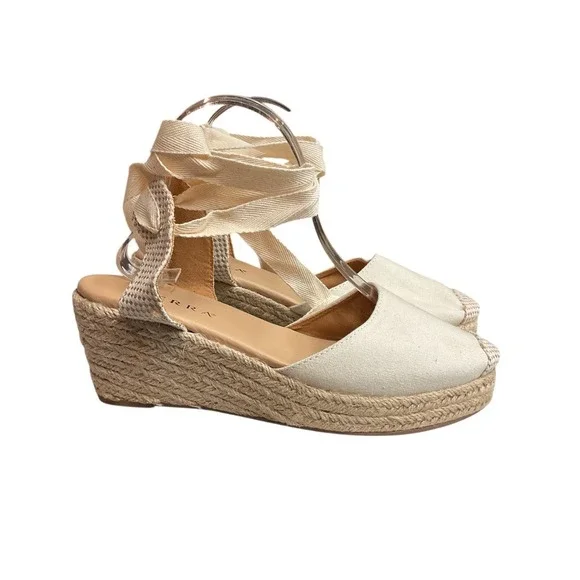 Serra Women's Strappy Stylish Wedge Wedge Heel Espadrilles Sandals Size 10 NWT