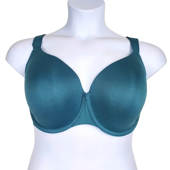 Cacique Teal Blue Lightly Lined Full Coverage Bra Size 42DD