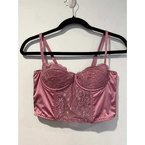 Urban Outfitters Bra Bustier Corset Women Med. Lace Romantic Festival Coquette