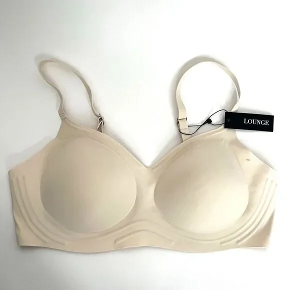Lounge Beige Everyday Flex Bralette Bra Women's Size Large NEW *Defects‎