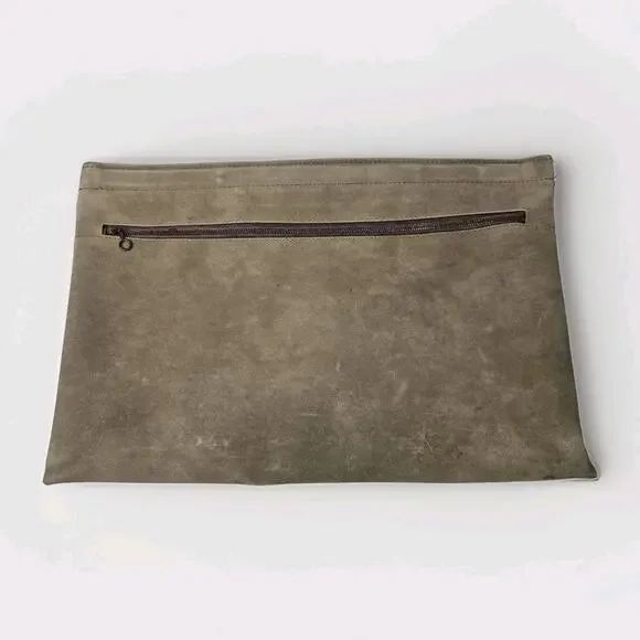 Vintage Tan Leather Flight Log Book Airforce Aircraft Military