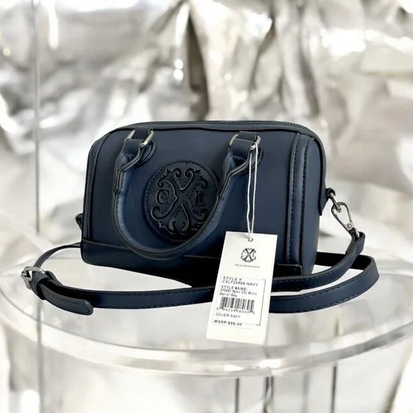 CXL by Christian Lacroix Sydney Micro Barrel Bag Navy NWT MSRP $98 Crossbody Bag