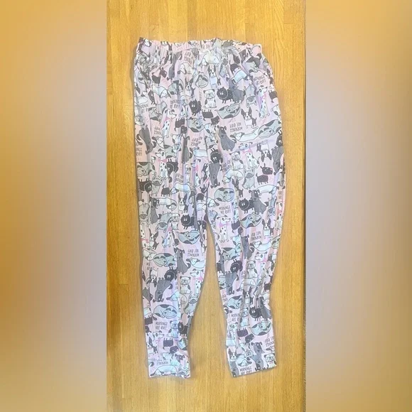 Secret Treasures Cute Dog Print‎ Pajama Pants- sz M