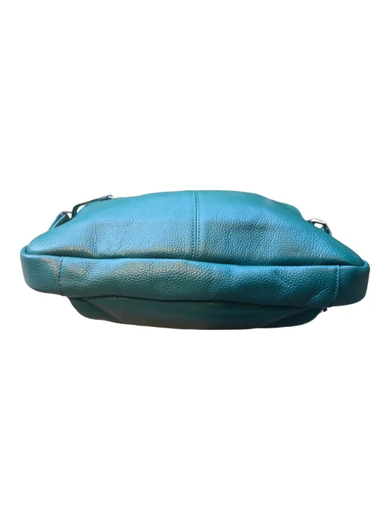 Teal Pebbled Leather Laptope/Work Bag