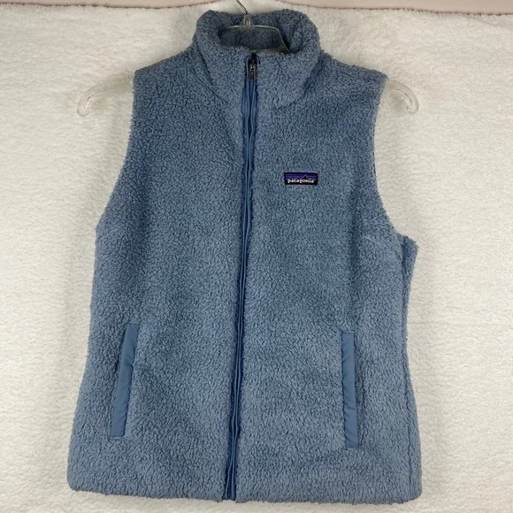 Patagonia Women's L Blue Vest Los‎ Gator Fleece Full Zip STY25216FA22