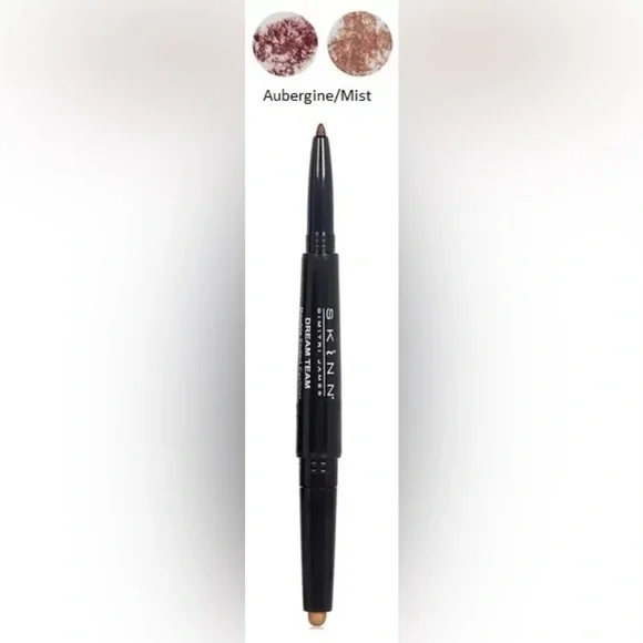 Skinn Cosmetics Dream Team Eyeliner Duo in Aubergine/Mist - Brand New