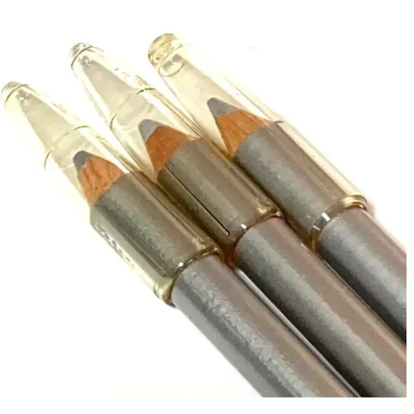 NEW (3) Jordana EYE LINER PENCILS Silver Eye Color Made In USA Make Up Pencil