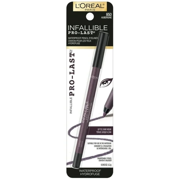 L'Oreal Infallible Pro-Last Waterproof Pencil Eyeliner, 850 Aubergine