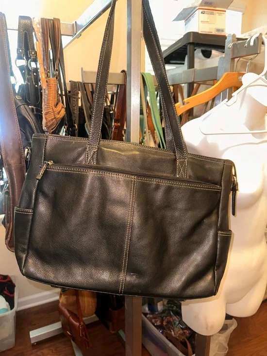 CLOSE OUT SALE Gianni Bernini Laptop Leather Retro Bag