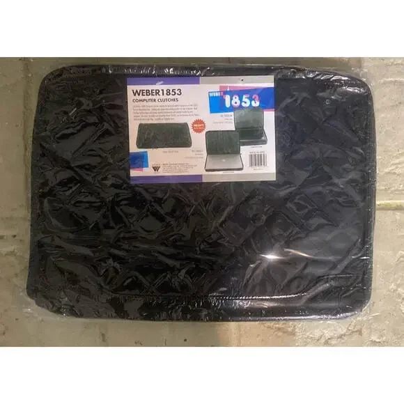 Weber Laptop Computer Case Cover Clutch Padded Black 15.5 X 10.5