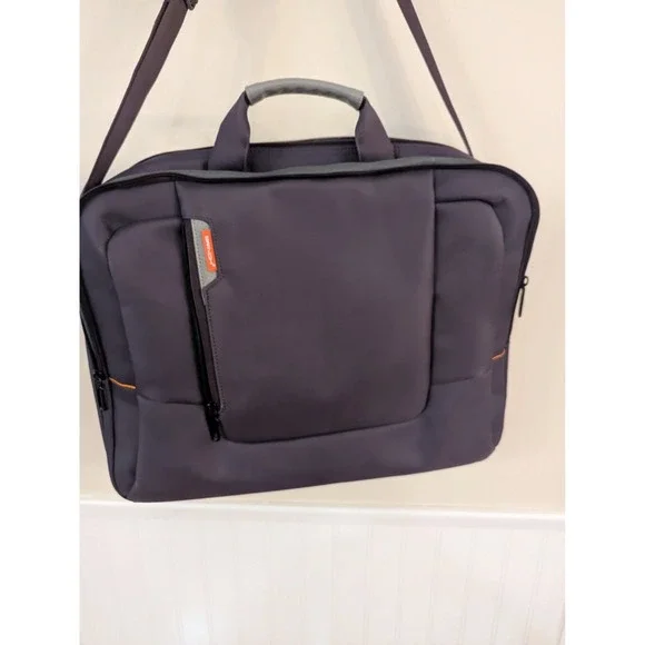 Brinch Laptop Messenger Bag Dark Purple Shoulder Briefcase Carrying Case