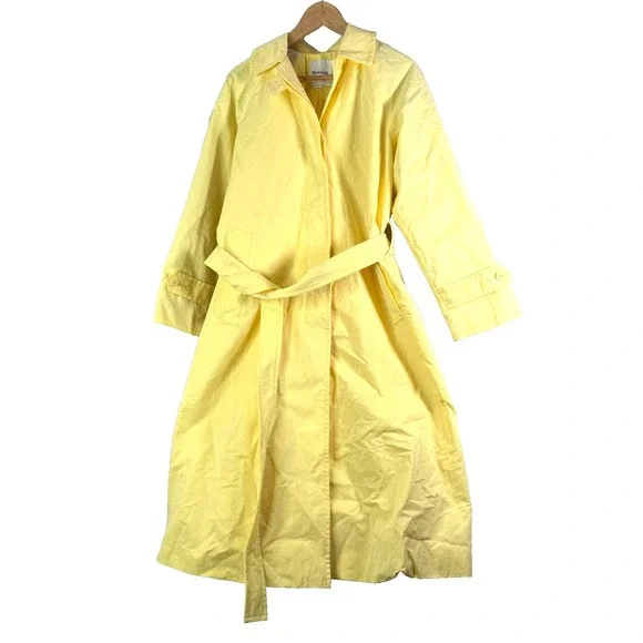 New Madewell Womens Belted Trench Coat Jacket (READ‎ FOR FLAW) Sz S Small