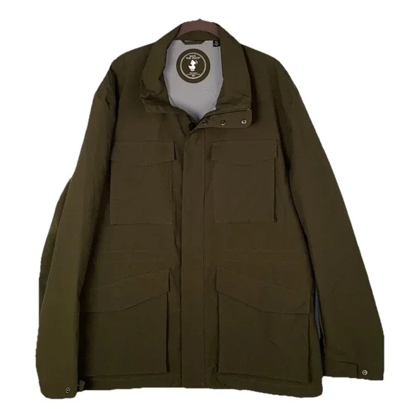 Save The Duck Parka Jacket Women‎ 2XL Olive Recycled Polyester Pro-Tech