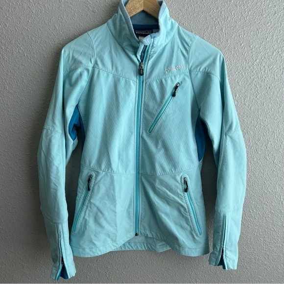 Patagonia Integral Aqua‎ Unlined Windbreaker Zip Up Jacket