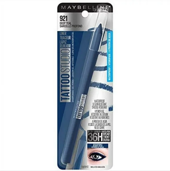 Maybelline TattooStudio Long-Lasting Sharpenable Eyeliner Pencil - 921 Deep Teal