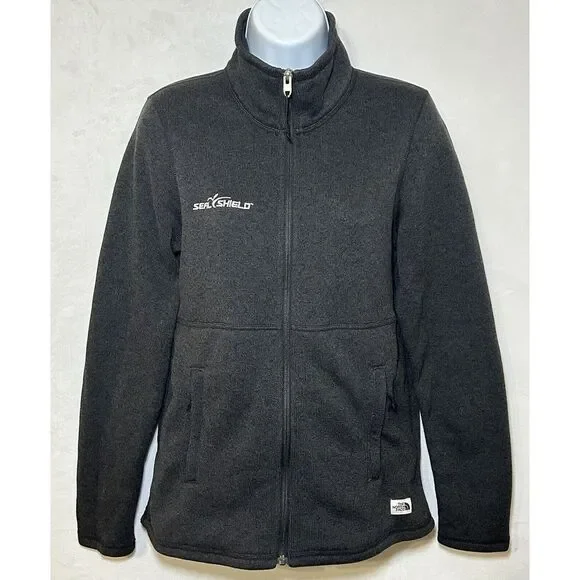 The North Face Women's Small Black Full Zip Mock Neck Jacket Outdoor‎ Fleece