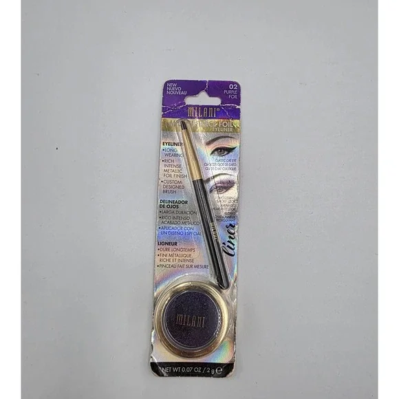 Milani Fierce Foil Eyeliner 02‎ Purple Foil 0.07 oz. New & Sealed
