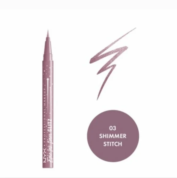 NYX Epic Wear Glitz Waterproof Metallic Liquid Eyeliner, 03 Shimmer Stitch
