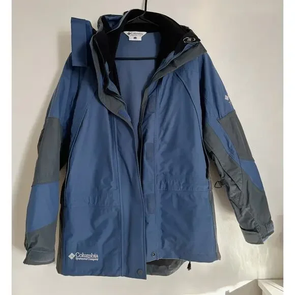 Blue Women's Columbia Titanium Omni Tech Winter Jacket S