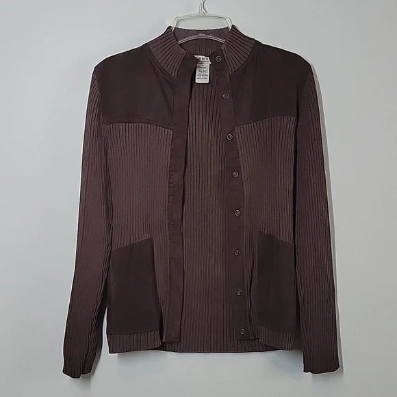 J'ENVIE New York Brown Sweater Jacket