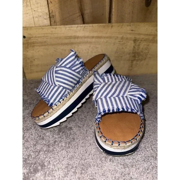 Nature‎ Breeze Blue Juilliard-01 Slip On Sandler Size 6.5