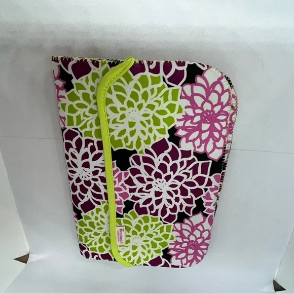 The MacBeth Collection Zebra Floral Neoprene Reversable Laptop‎ Sleeve