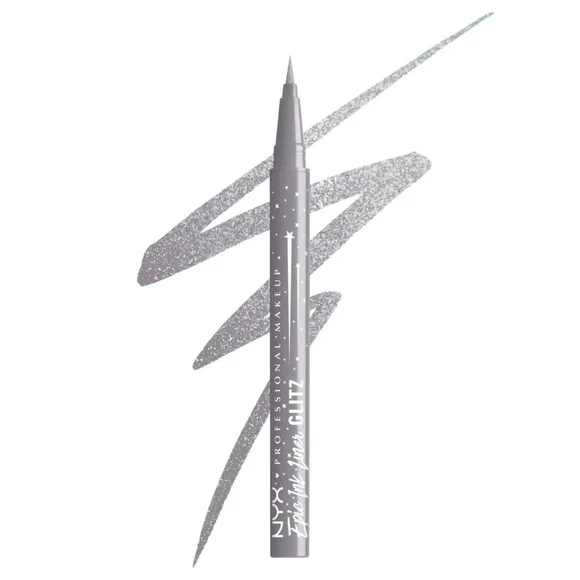 4 x NYX Epic Wear Glitz Waterproof Metallic Liquid Eyeliner, Flashy Flare