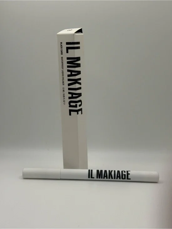 Il Makiage Black Card Waterproof Liquid Eyeliner, Precision Felt Tip Matte Black