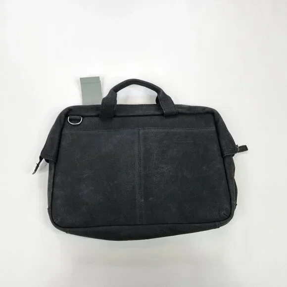 Amsterdam Heritage Messanger Laptop Bag Black Leather Missing Shoulder Strap