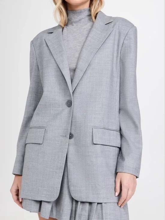 SOLID & STRIPED Warren Single-Breasted Blazer, Stone