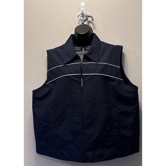 Liz Claiborne Lizgolf Navy Blue Golf Vest size Extra Large‎