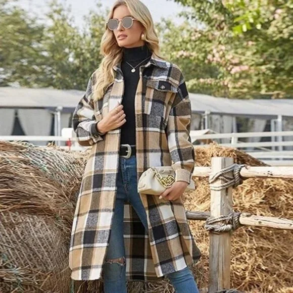 Fall Plaid Coat