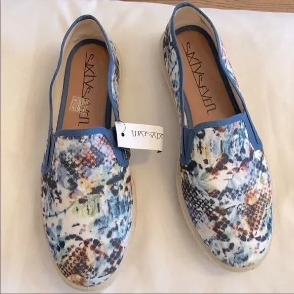 SIXTYSEVEN MULTI COLOR ESPADRILLES.  NEW