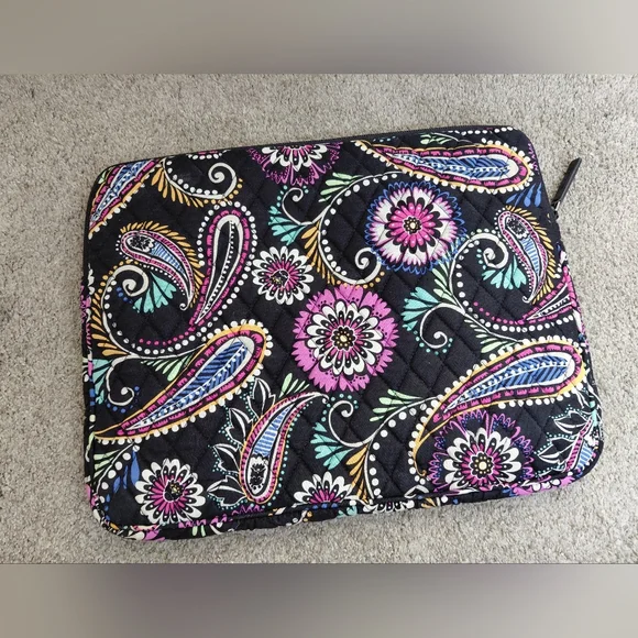 Vera Bradley Floral Paisley Quilted Laptop Bag