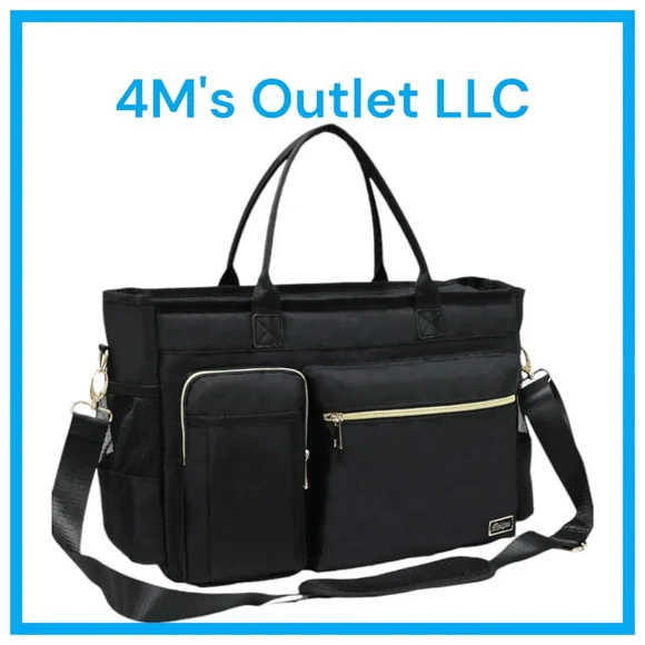 Nurse Tote Bag for Work with Padded 15.6” Laptop Sleeve, Medical Supplies Bag
