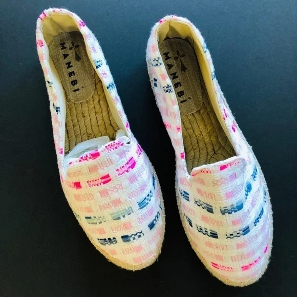 Manebí multicolored tweed espadrilles, Sz. 39