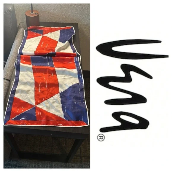 Vintage Red White & Blue Patriotic Scarf