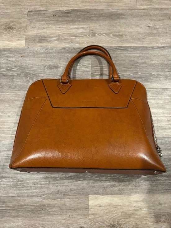 Bostanten brown leather ladies' laptop briefcase