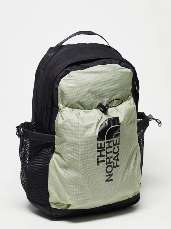 The North Face Bozer III backpack in black/green