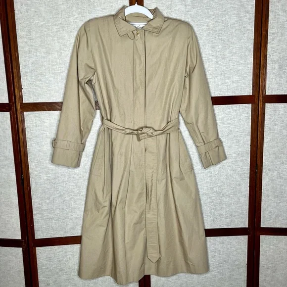 Vintage Lewis & Thos. Saltz Drizzle Tan Women’s Trench Coat