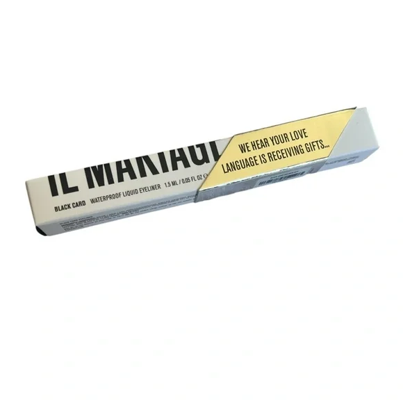 NIB Il Makiage Black Card Liquid Black Waterproof Eyeliner