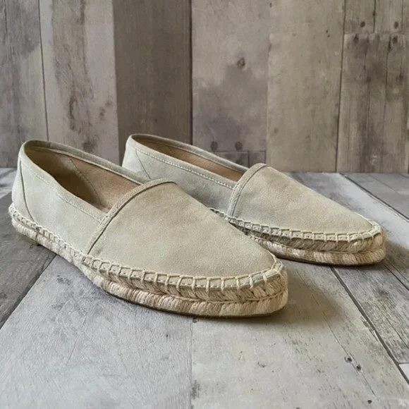 NWOT Frye Cement Lee Line Suede Espadrilles